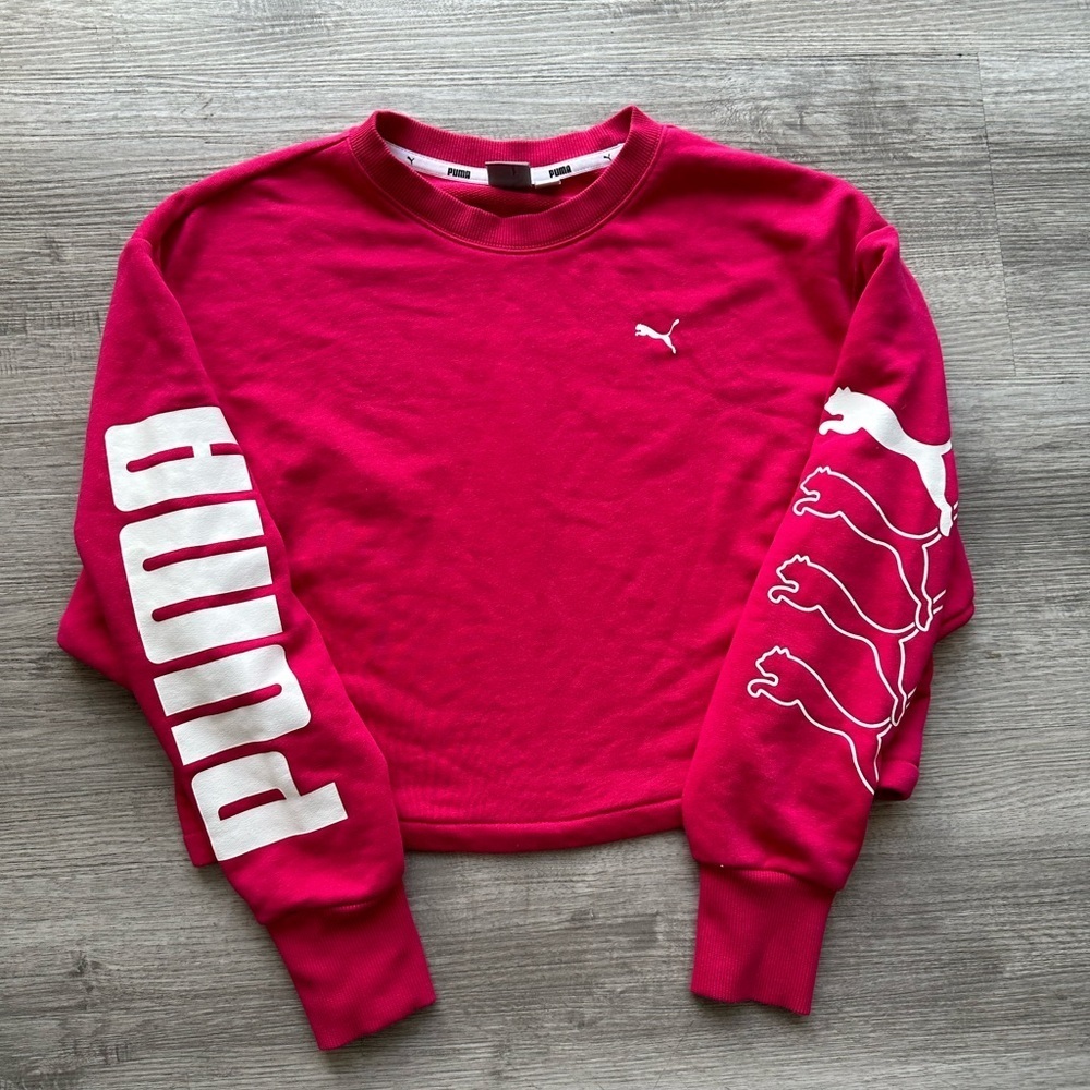 Puma long sl sweatshirt Sz Xs street wear crop top